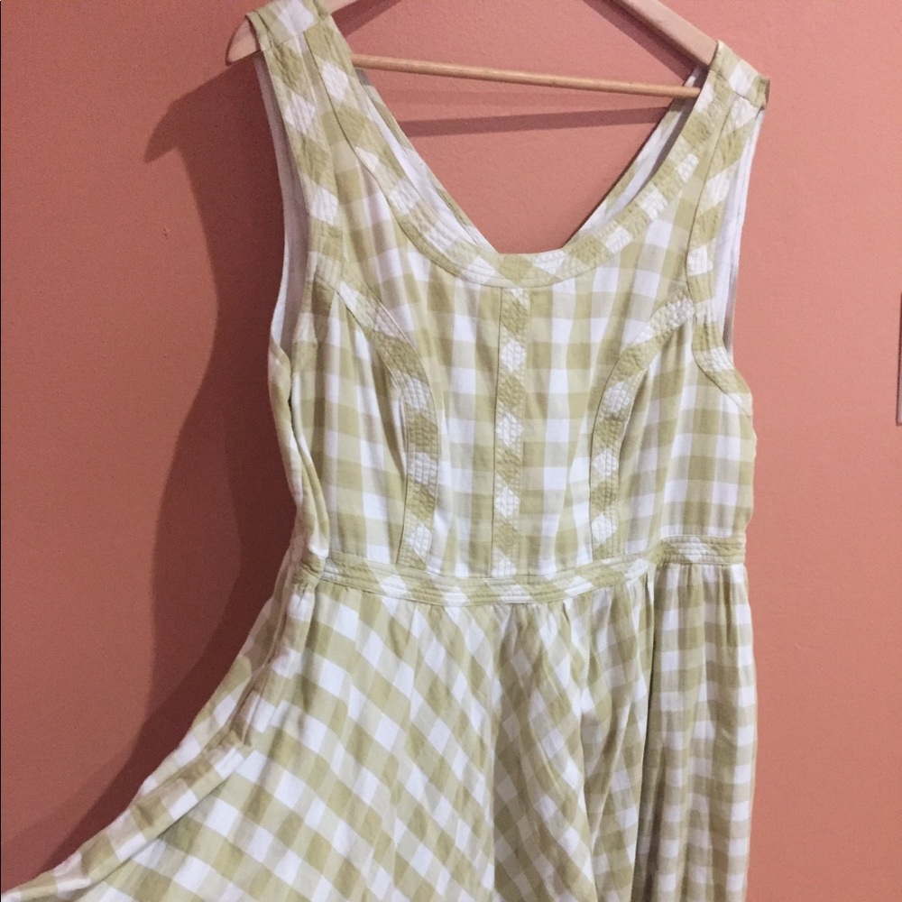 Plaid fit and flare dress